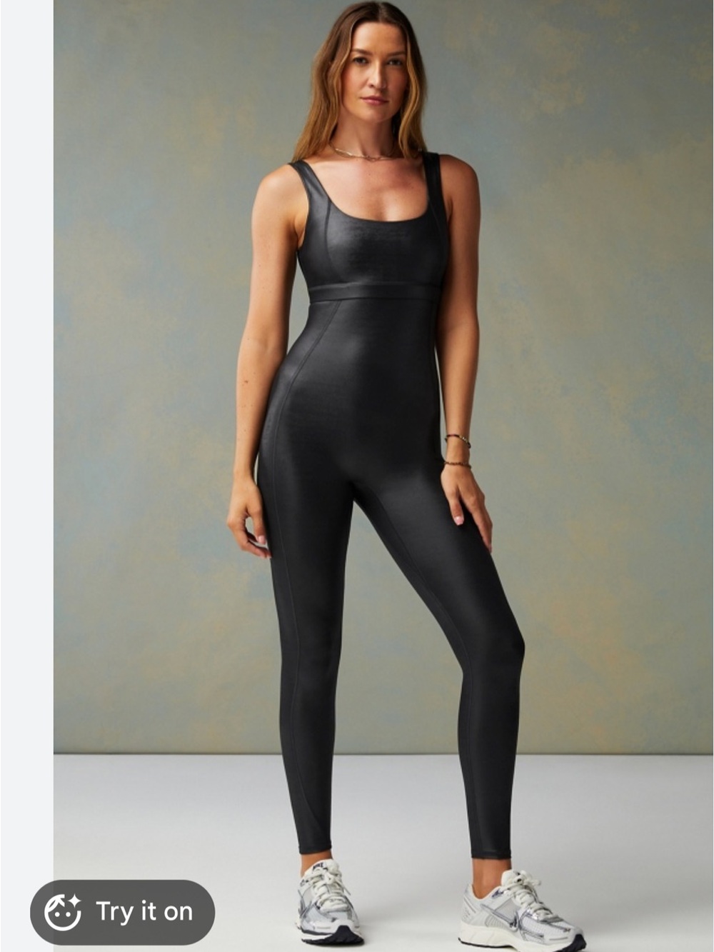 Fabletics Black Sleek One-Piece Jumpsuit